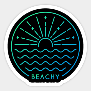 Beachy Sticker